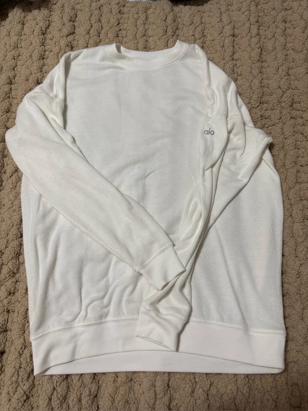 ALO Yoga Crewneck Sweater in White